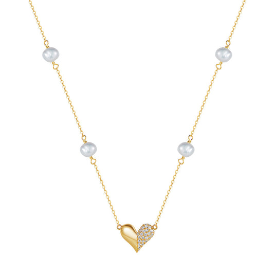 Pearl Heart Necklace