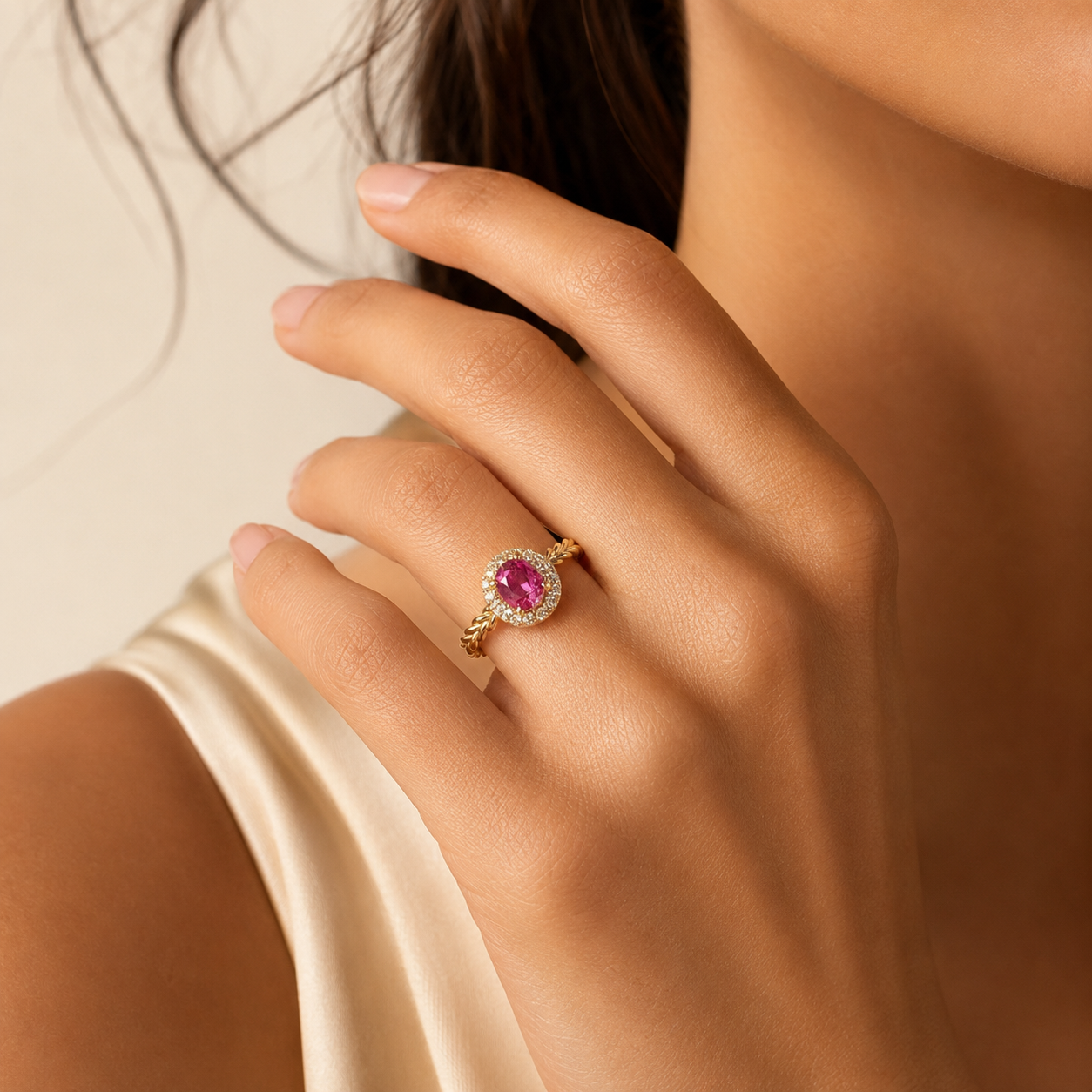 Pink Sapphire Ring
