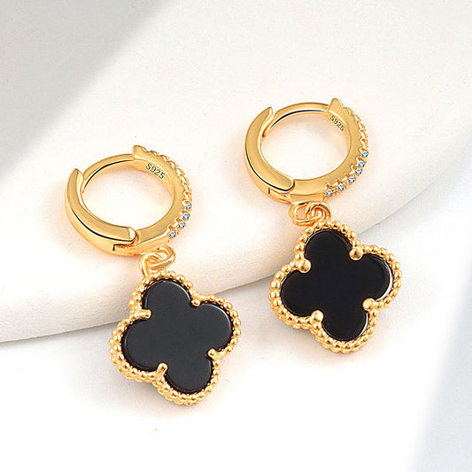 Four Leaf Clover Dangle Earrings