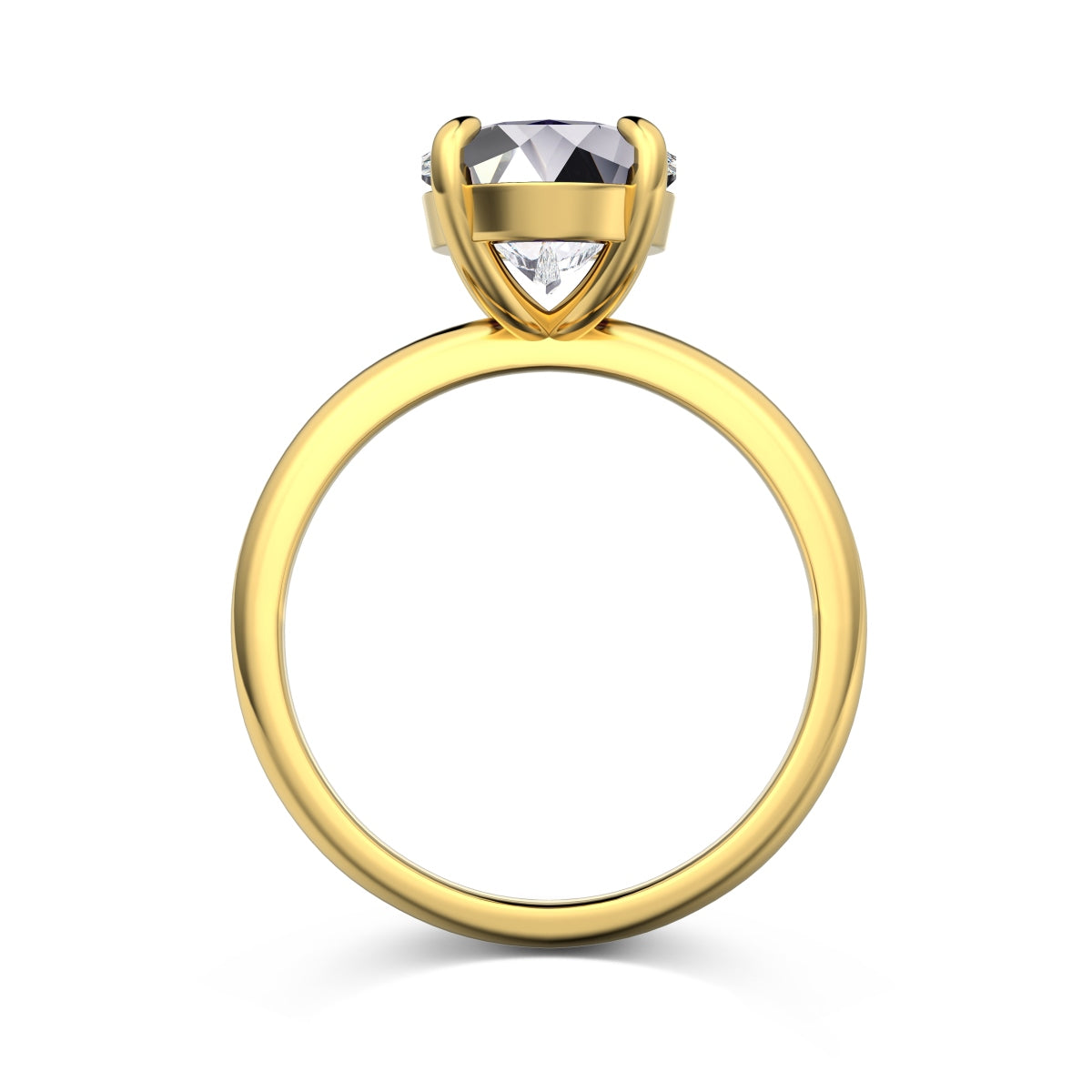 Oval Solitaire Ring