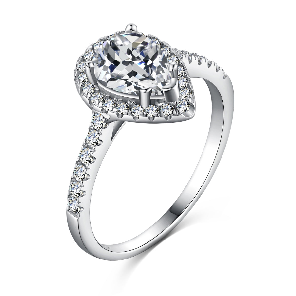 Drop Solitaire Ring