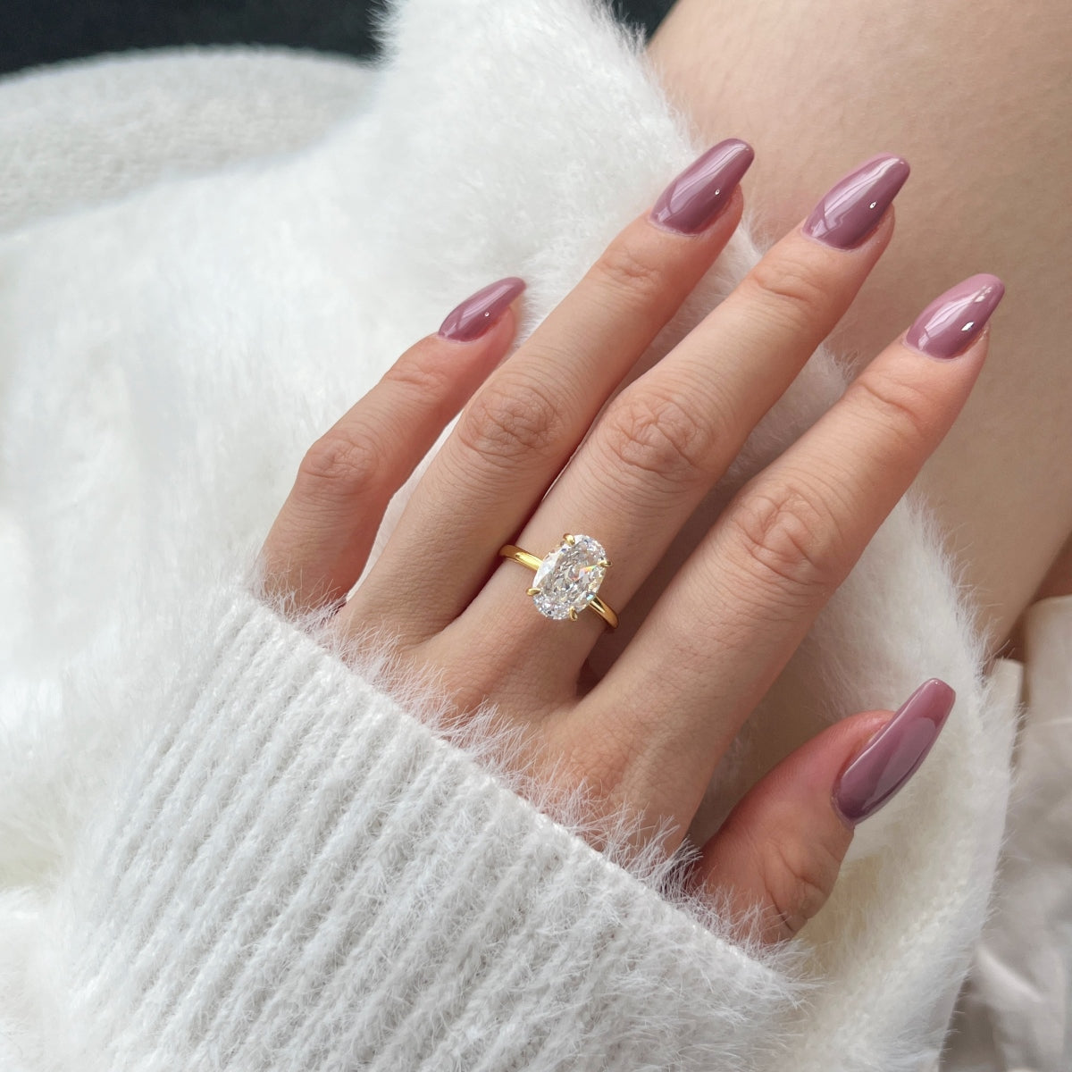 Oval Solitaire Ring