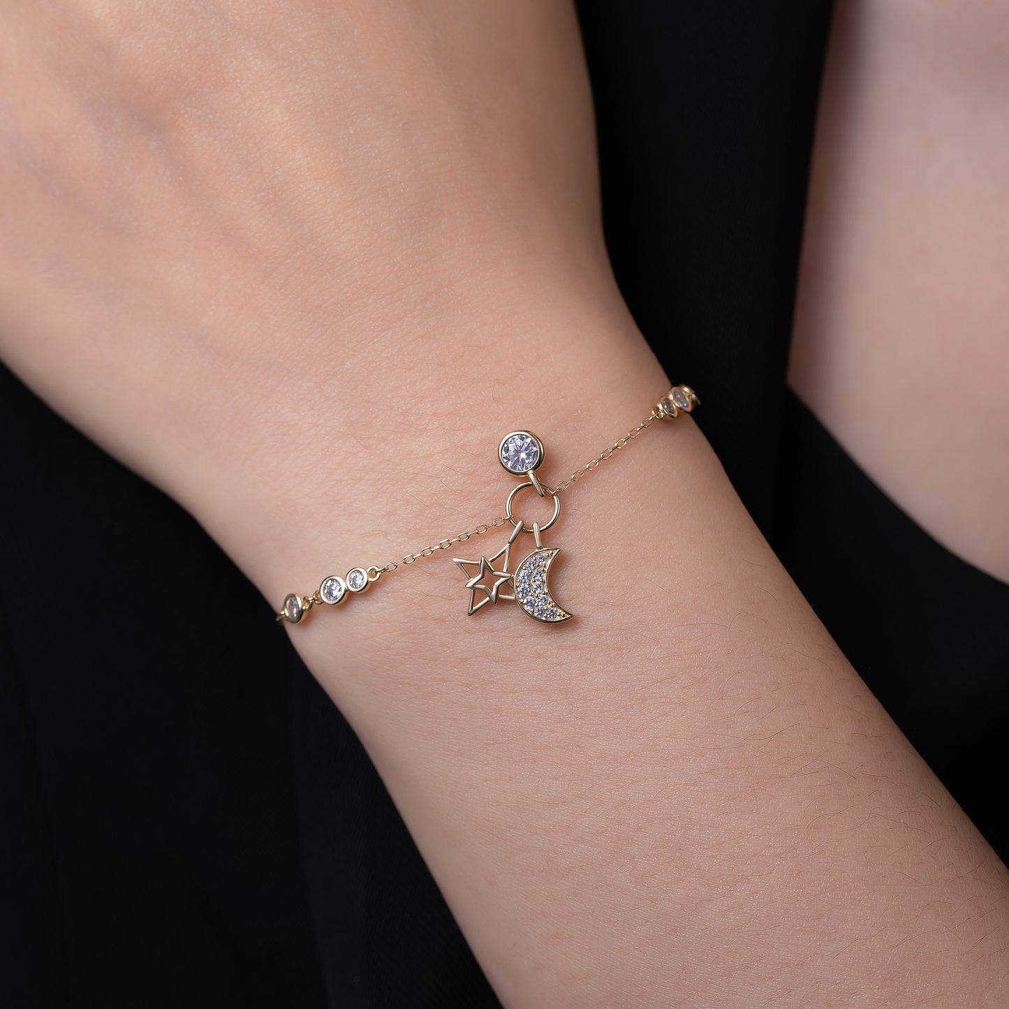 Moon & Star Bracelet