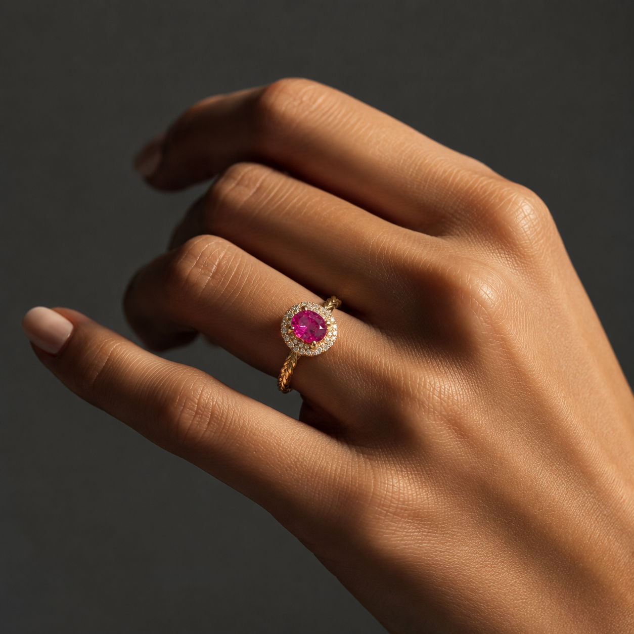 Pink Sapphire Ring