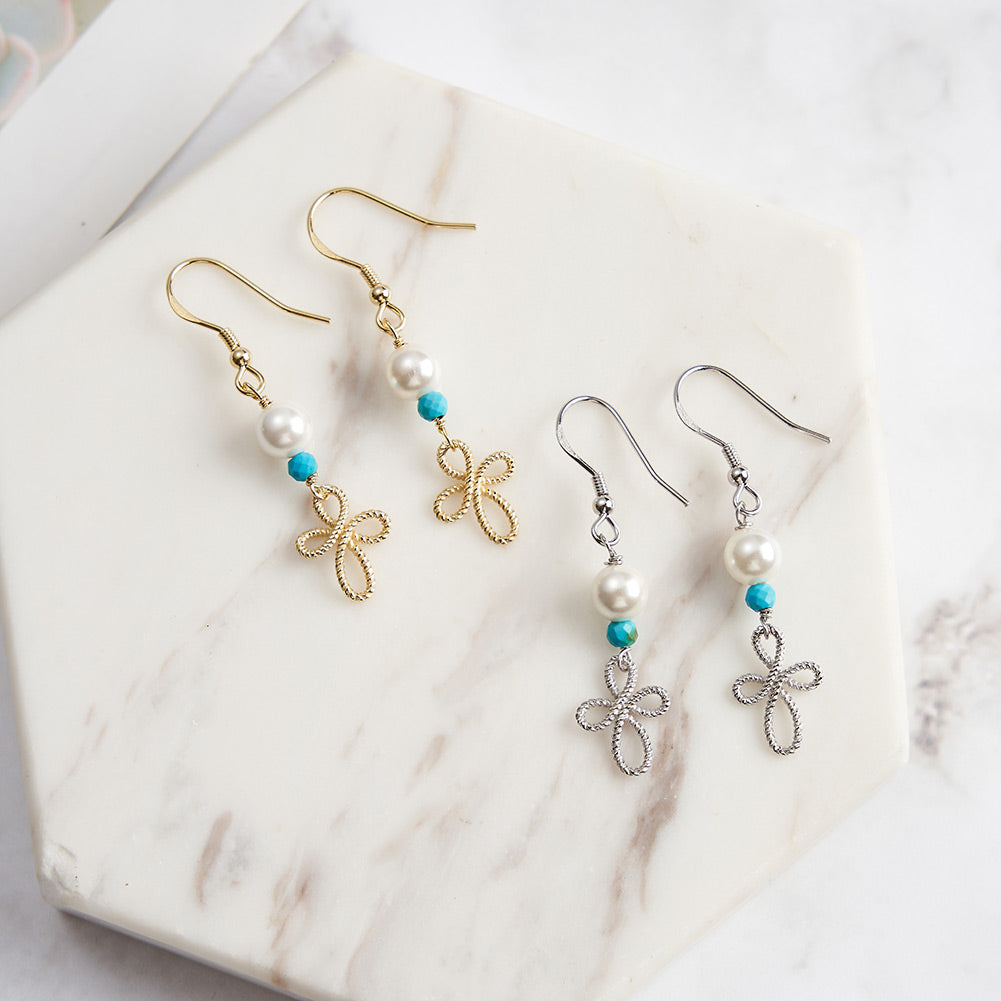 Turquoise Blossom Earrings