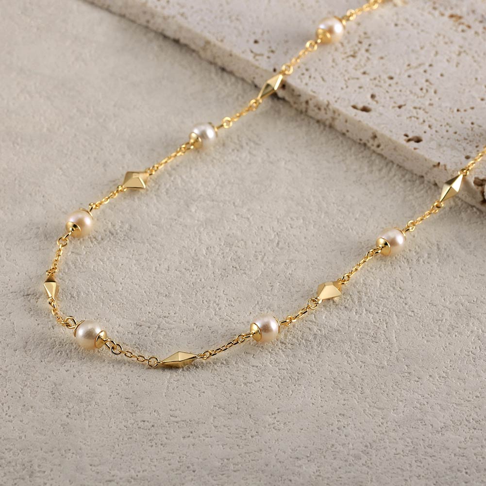 Gold & Pearl Harmony Necklace