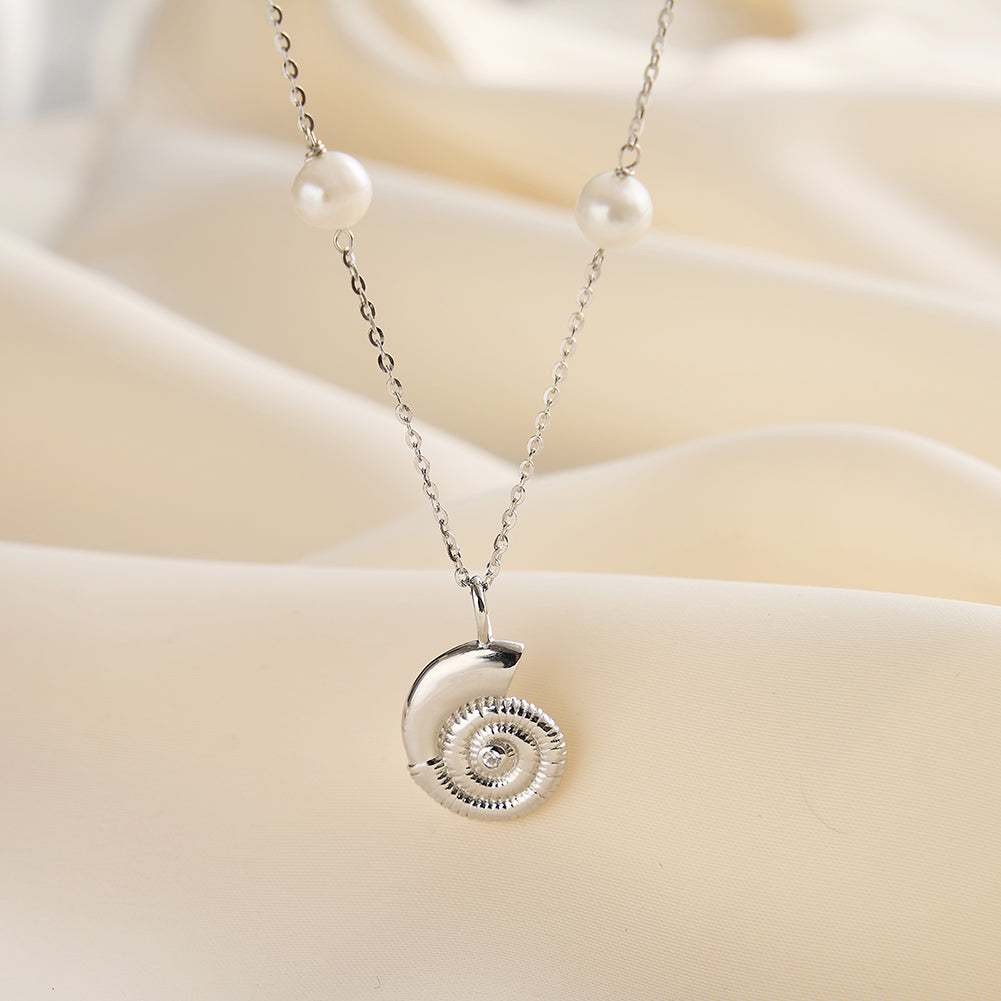 Oceans silver gift Necklace