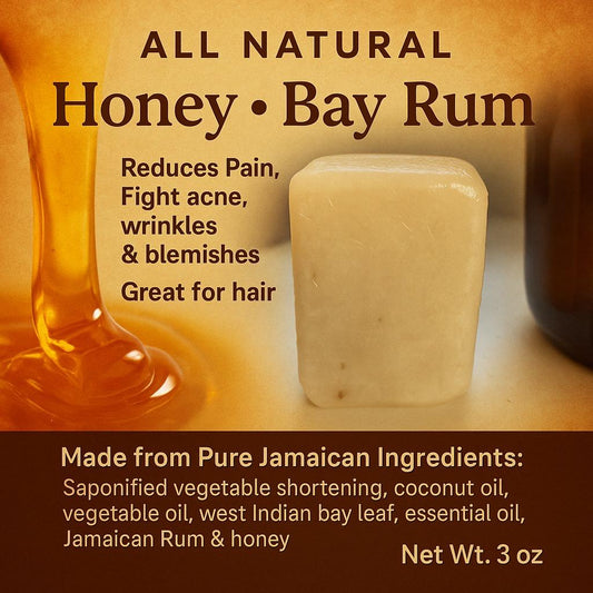 Honey Bay Rum Hand and Face Soap