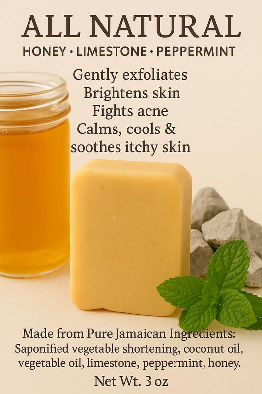 HONEY  LIMESTONE  PEPPERMINT Hand and Face Soap