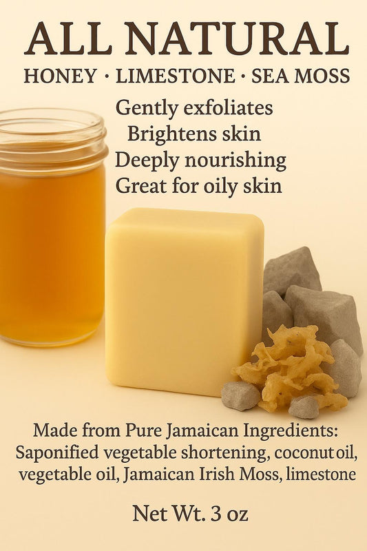 HONEY  LIMESTONE  SEA MOSS Hand and Face Soap
