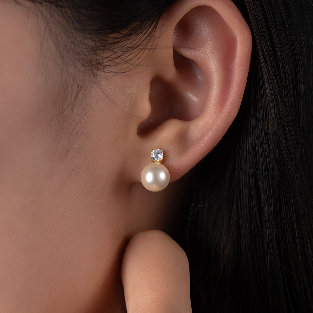 Ocean’s Grace Pearl Earrings