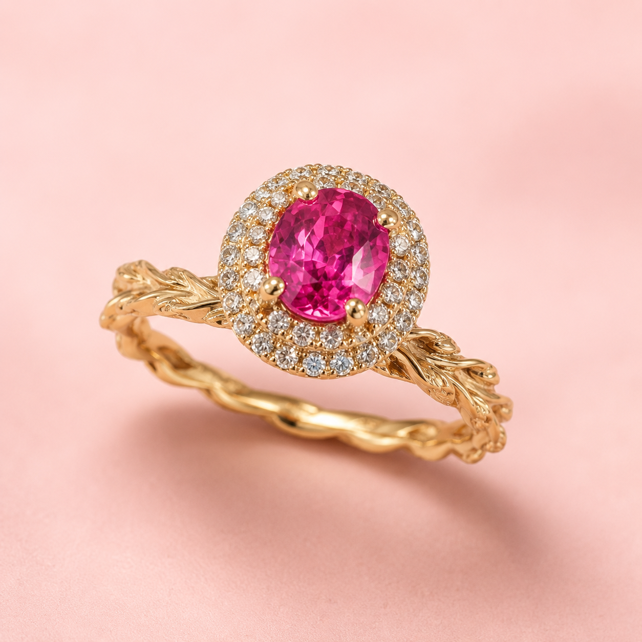 Pink Sapphire Ring